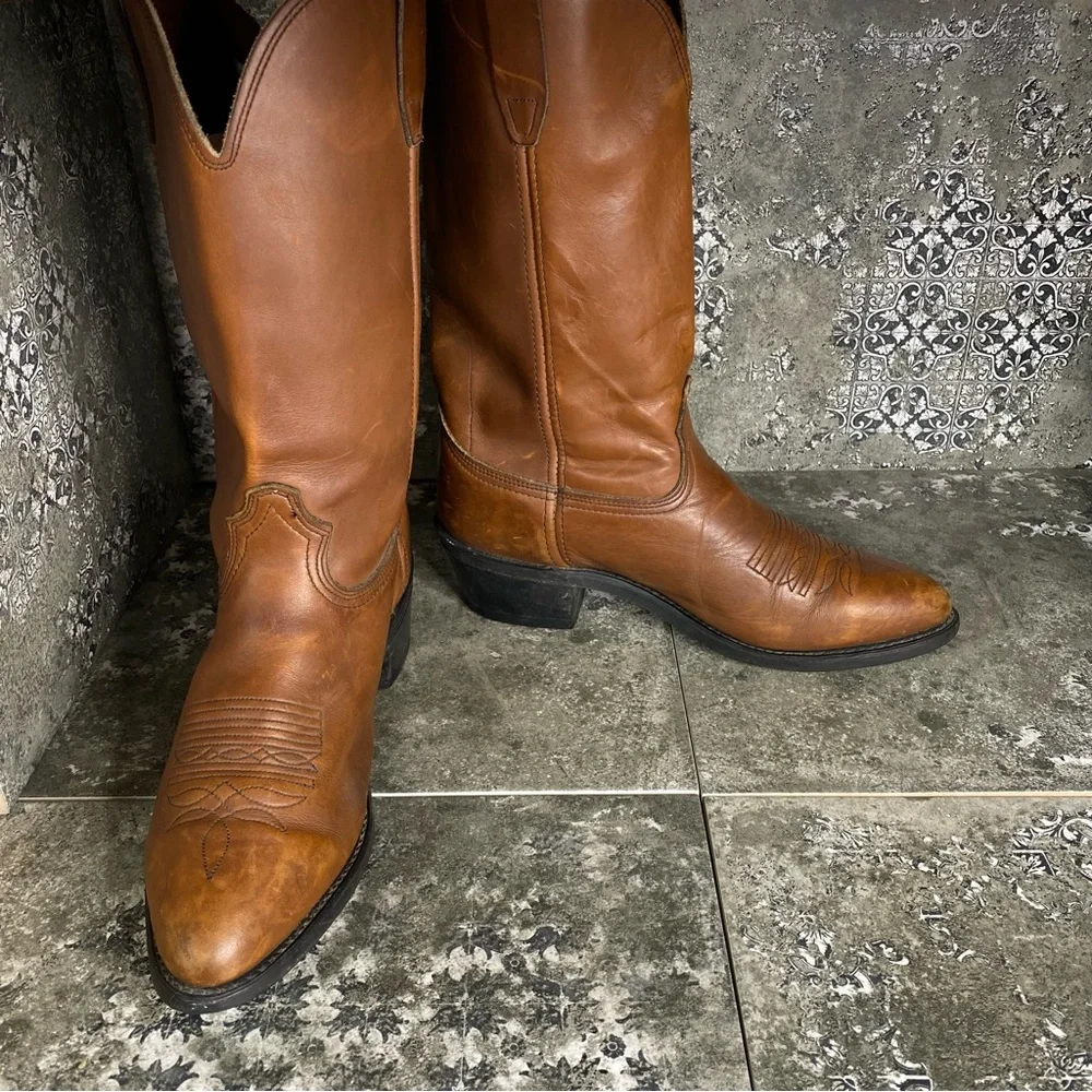 Vintage Durango Brown Cowboy & Western Boots - Picture 3 of 8